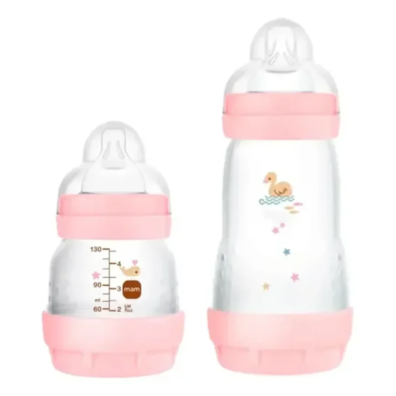 Kit 2 Mamadeiras Easy Start Set 130/260ml - MAM - Rosa