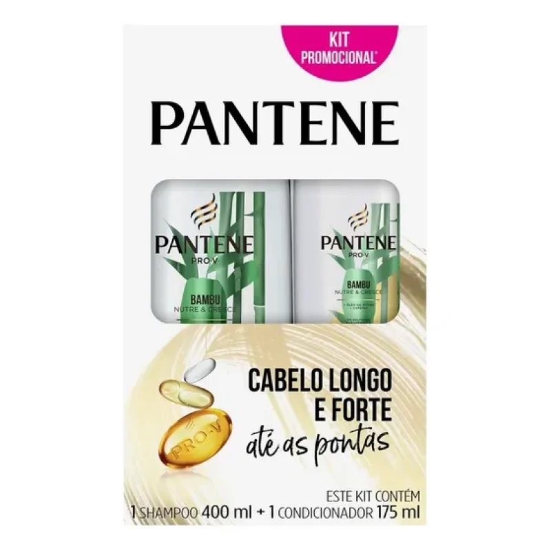 Kit Bambu Pantene Shampoo 400ml + Condicionador 175ml
