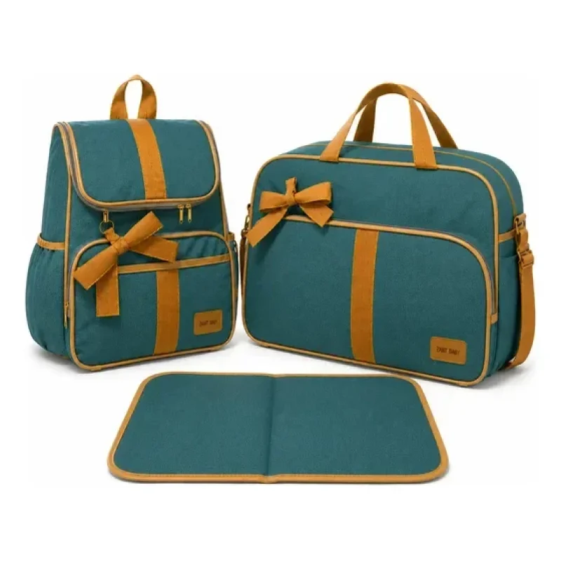 Kit Bolsa Maternidade Menino Saída Com Mochila E Trocador