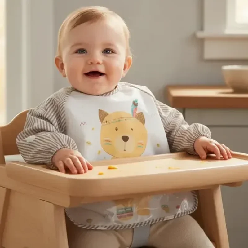 Kit Com 2 Babadores Impermeáveis Para Bebes