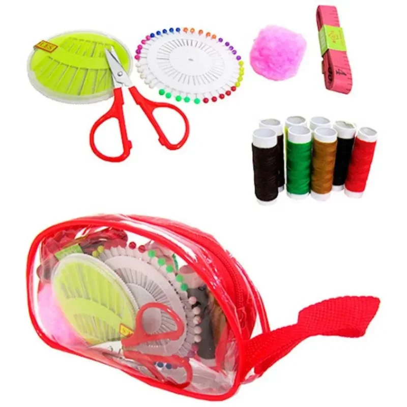 Kit Costura Com 13 Peças Estojo Completo necessaire