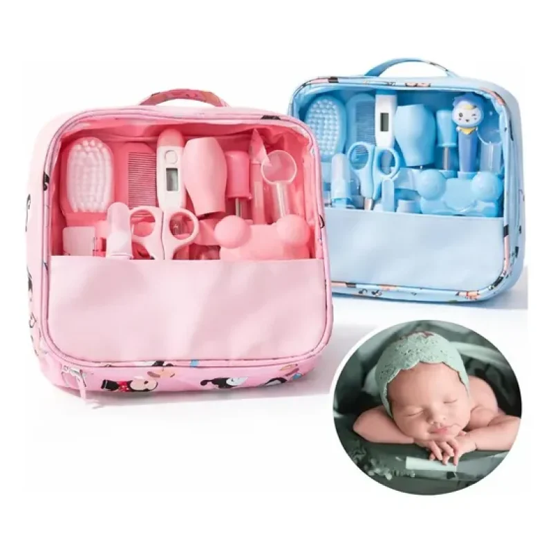 Kit De Cuidados E Higiene Do Bebê Recém Nascido 13 Peças