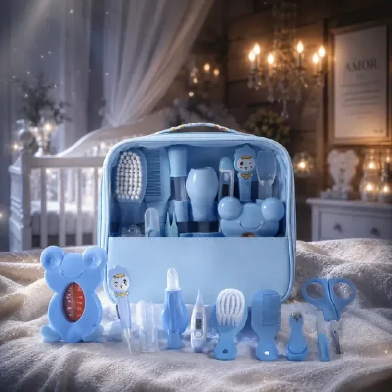 Kit De Cuidados E Higiene Do Bebê Recém Nascido 13 Peças