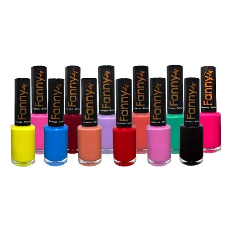 Kit Esmalte Fanny Cores Sortidas Ideal Para Unha 12 Unidades