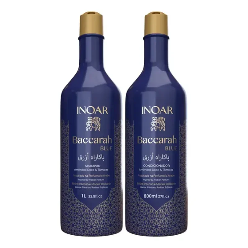 Kit Inoar Baccarah Blue Shampoo 1l E Condicionador 800ml