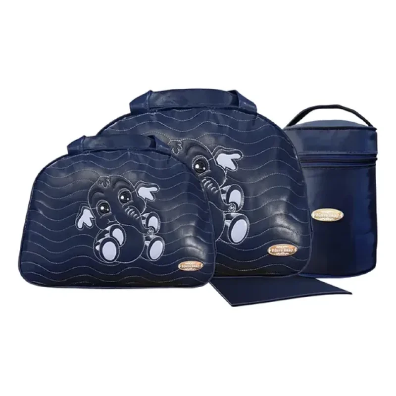 Kit Maternidade C/ 4 Peças Bolsa Sacola Frasqueira Trocador