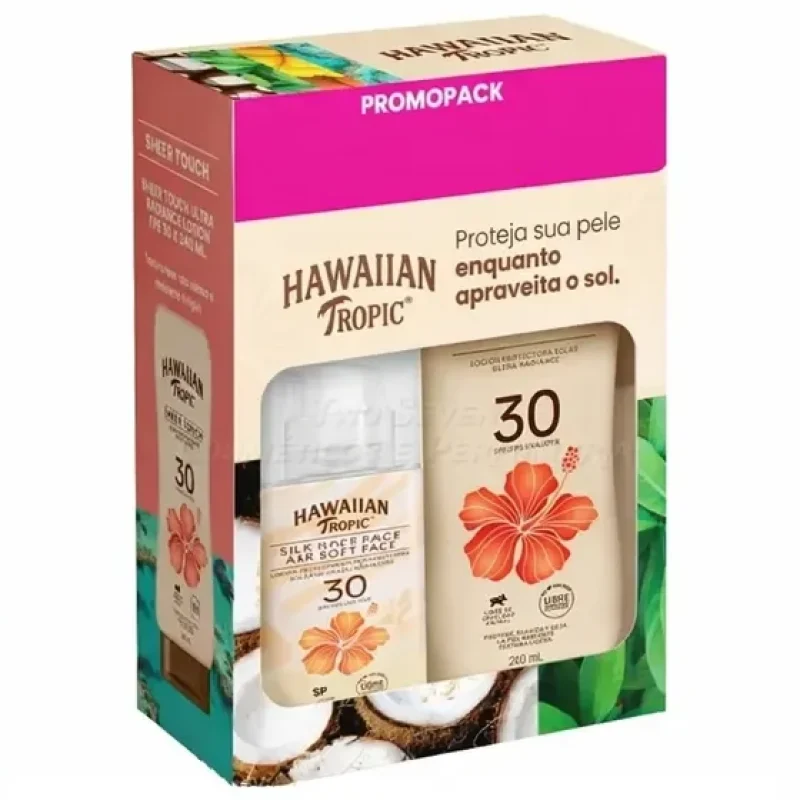 Kit Protetor Solar Hawaiian Tropic Fps30 240ml + Facial 50ml