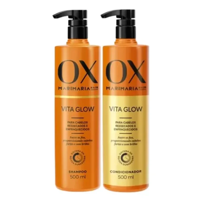 Kit Shampoo E Condicionador Ox Marimaria Vita Glow 500ml
