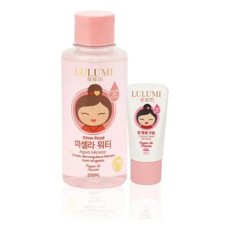 Kit Skincare Essencial Creme De Arroz E Água Micelar Lulumi