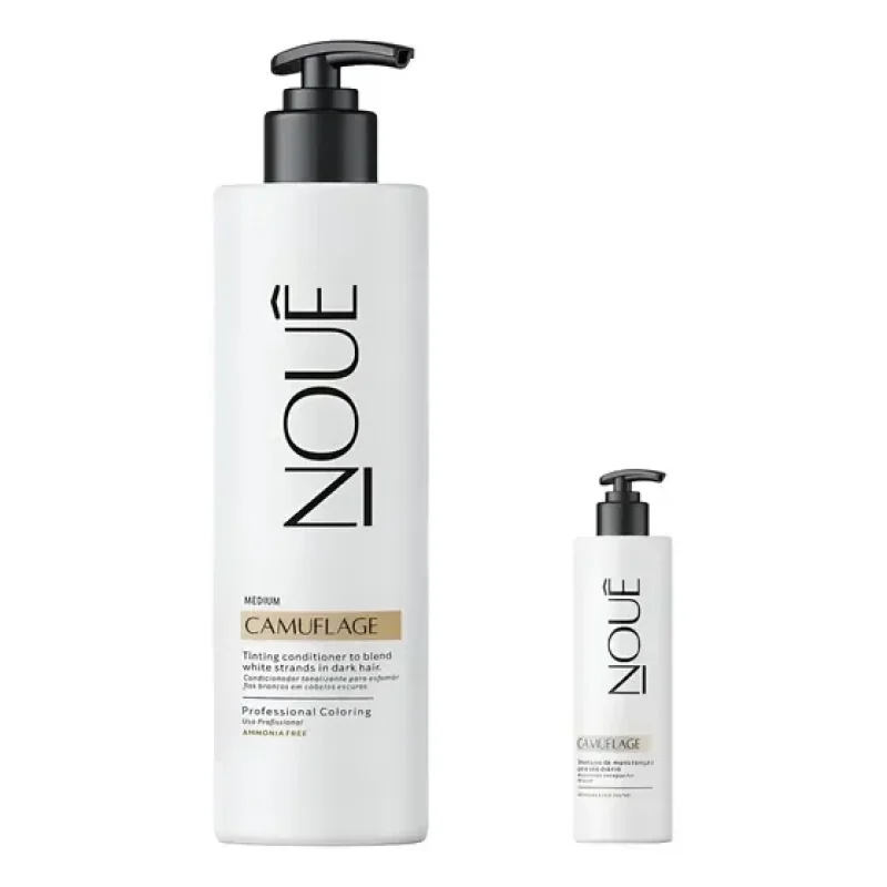 Kit Tonalizante + Shampoo Nouê Camuflage Medium 140 Ml 4 Castanho