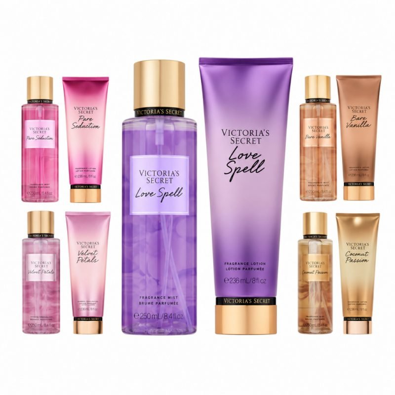 Kit Victoria's Secret Original Body Splash 250ml + Creme Hidratante 236ml Escolha Sua Frag...