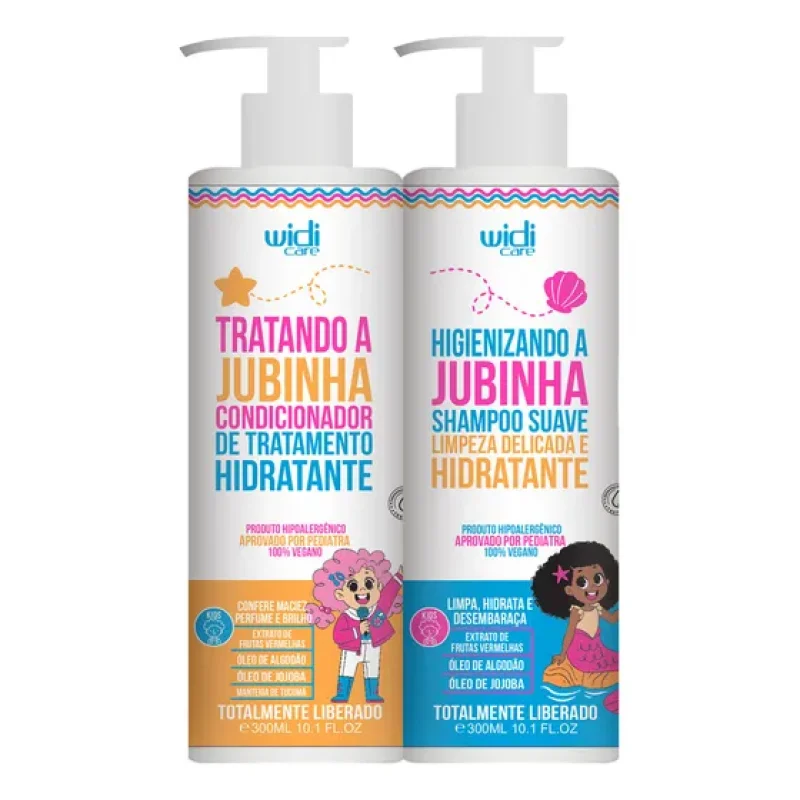 Kit Widi Care Jubinha Infantil Shampoo Condicionador 300ml