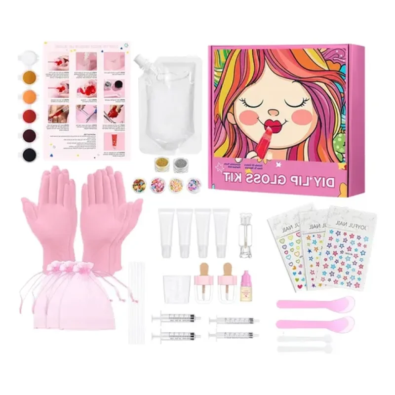 Kits De Brilho Labial Brinquedo De Beleza Criando Seu Própri