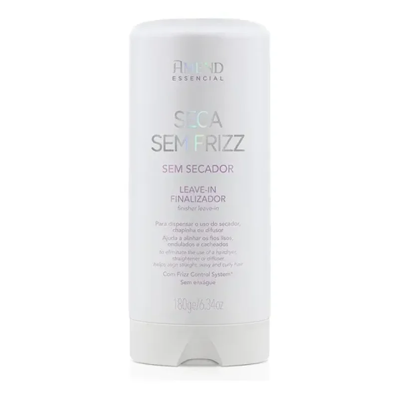 Leave-in Finalizador Seca Sem Frizz Amend Essencial 180ml