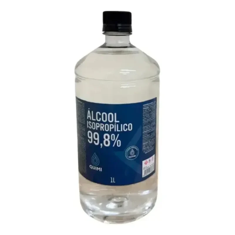 Limpador De Tela Líquido 1 Litro Álcool Isopropílico 99,8% Quimivida