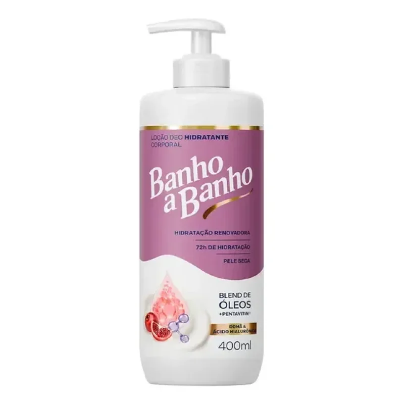 Loção Hidratante Banho A Banho Ácido Hialuronico 400ml