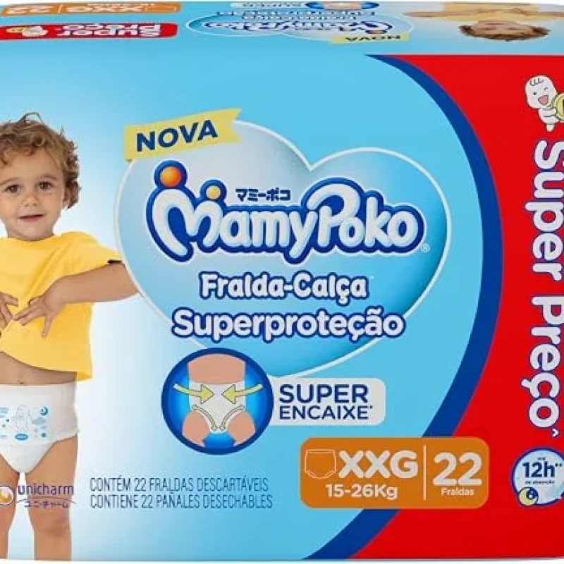 MamyPoko Fralda-Calça Superproteção XXG 22 Unida…