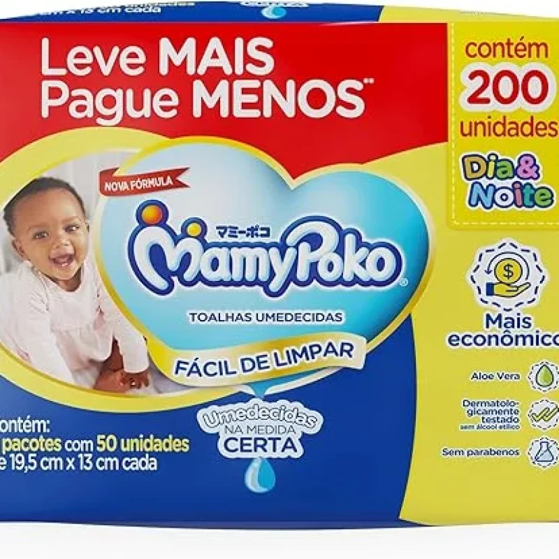 MamyPoko Lenços Umedecidos DiaNoite 200…