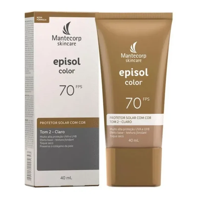 Mantecorp Protetor Solar Facial Episol Fps 70 Tom 2 Claro