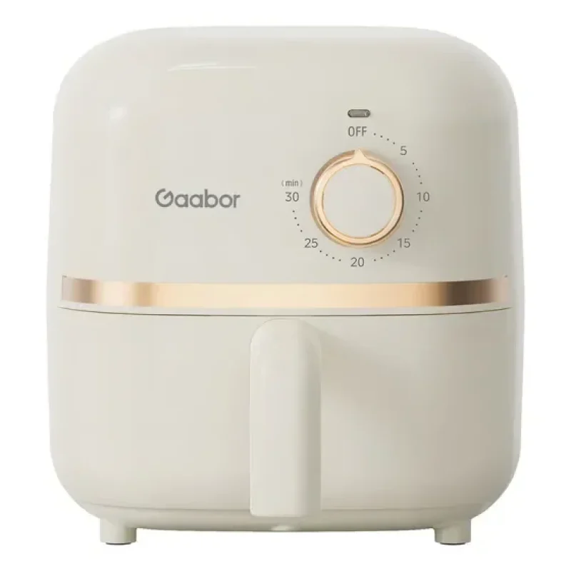 Mini Air Fryer Gaabor Fritadeira Elétrica S/ Óleo 1,4l 900w Cor Off-white e Rose Gold