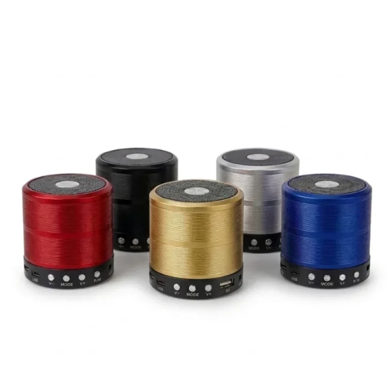 Mini Caixa De Som Bluetooth Portátil WS-887 Recarregável USB/Pendrive/SD/FM Potente Altome...