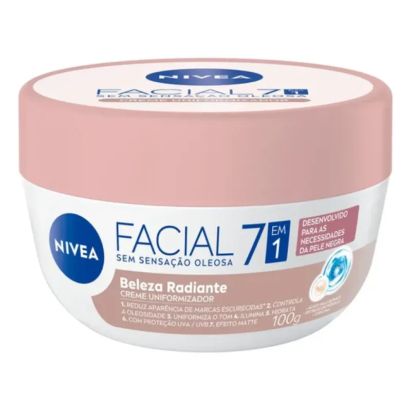 NIVEA Hidratante Facial Beleza Radiante 7 em 1 100g