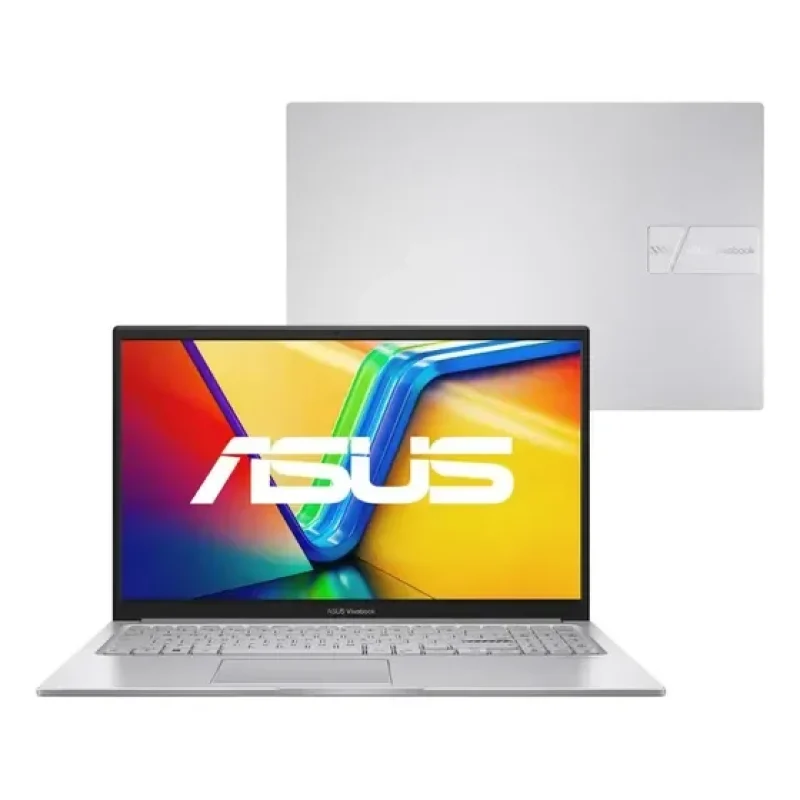 Notebook Asus Vivobook 15 X1504va Intel Core I5 1334u 4 Gb Ram 256gb Ssd Windows 11 Home Tela 15,6 Led Fhd Silver - Nj1723w Prateado
