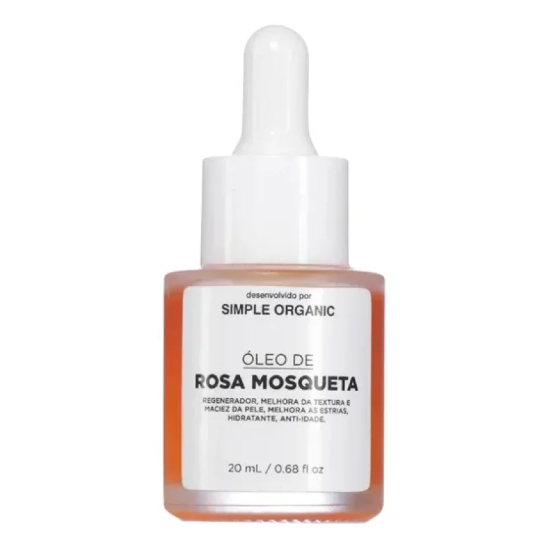 Óleo De Rosa Mosqueta Puro 20ml Simple Organic
