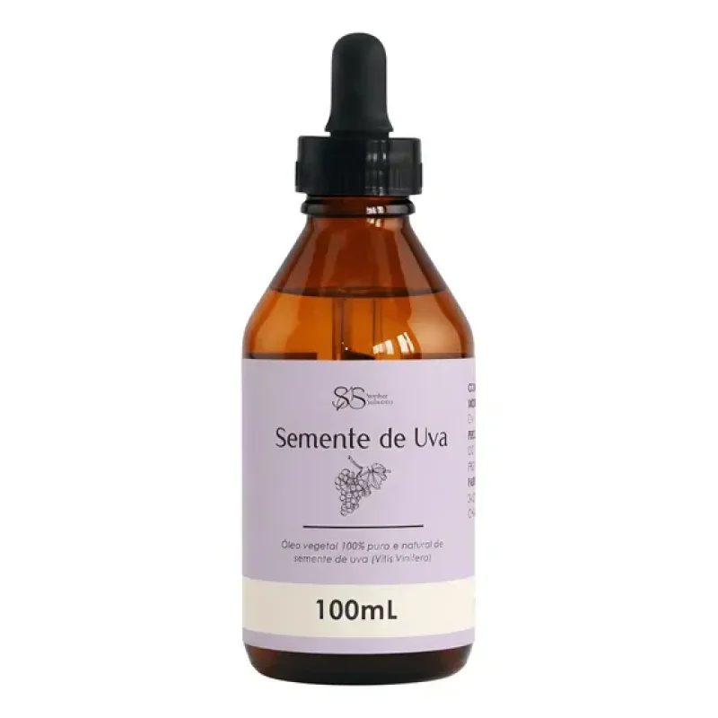 Óleo De Semente De Uva 100% Puro Hidratante Premium 100 Ml Neutra