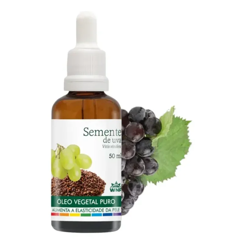 Óleo Vegetal De Semente De Uva Puro 50ml WNF Hidratação e Nutrição