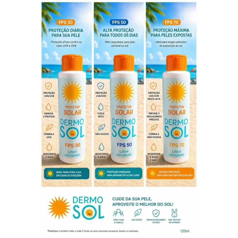 PROTETOR SOLAR CORPORAL DERMOSOL 60 ML