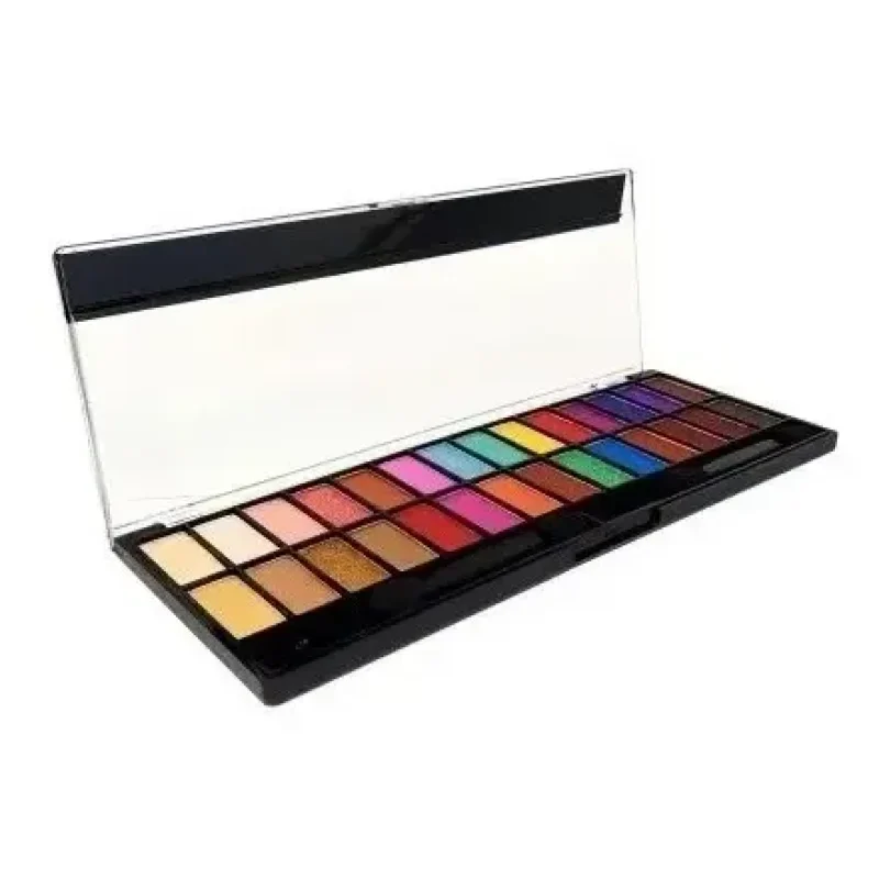 Paleta De Maquiagem De Sombras Colorida Ou Nude Deslumbrante