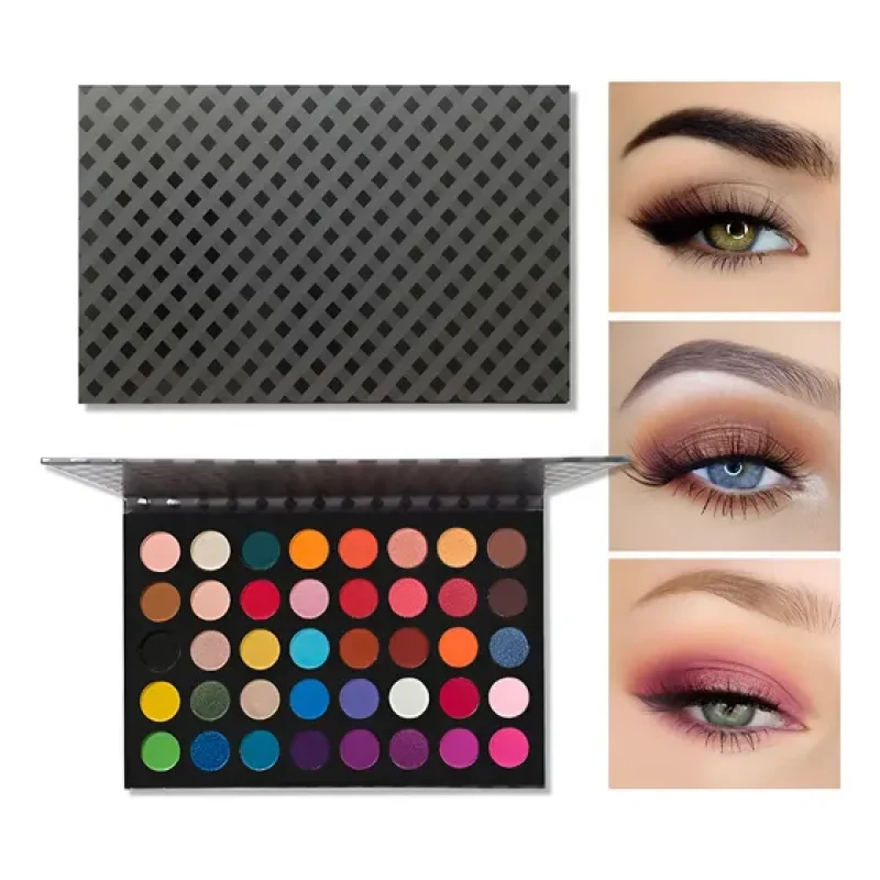 Paleta De Sombras De Ojos De Alta Saturación De 40 Colores Q