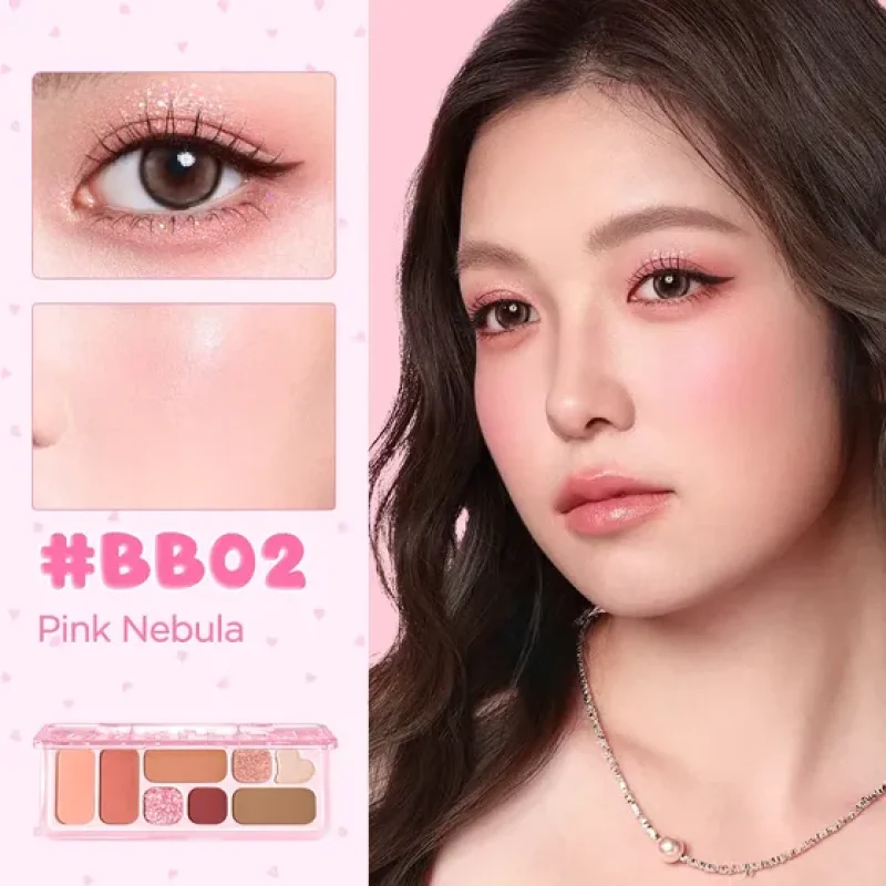 Paleta De Sombras Matte E Glitter Pinkflash