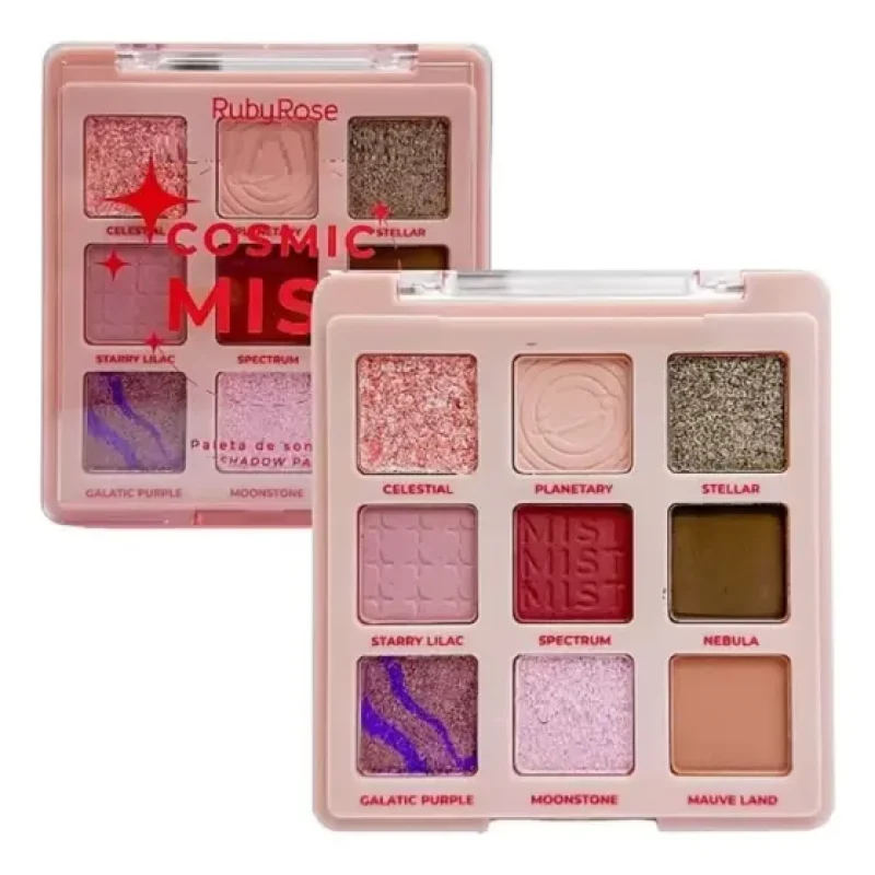 Paleta De Sombras Ruby Rose Cosmic Mist 9 Cores Hb-e2204