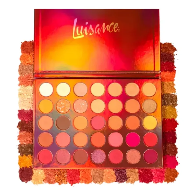Paleta de Sombras Luisance Heat Com 35 Cores Multicolor