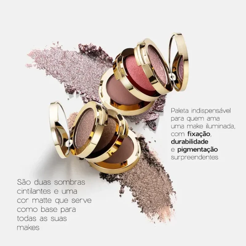 Paleta de Sombras Océane Nádia Tambasco 3 Cores Dazzle