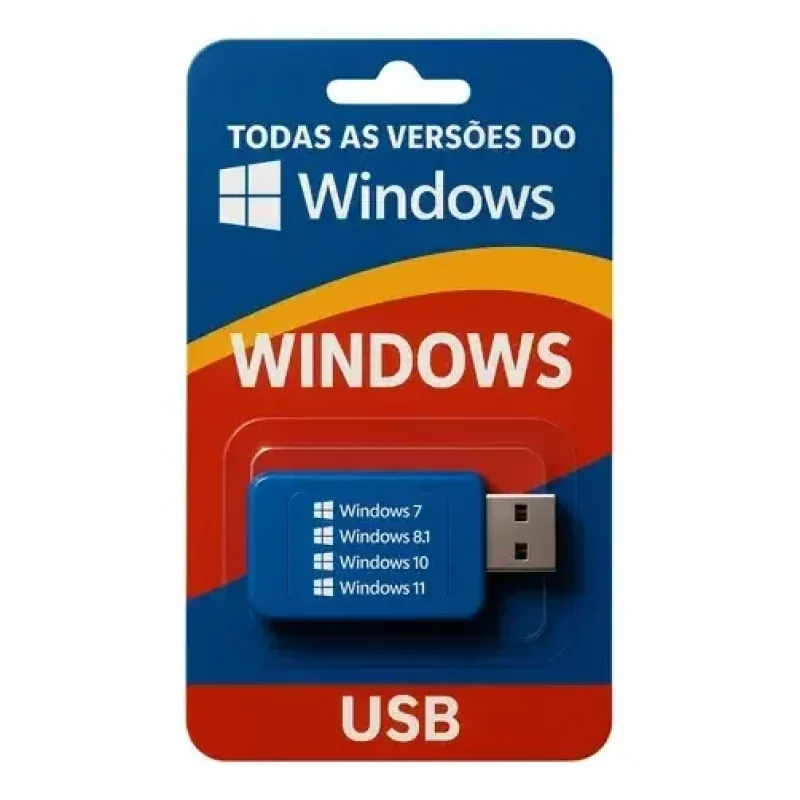 Pen Drive Multi Bootável Com Windows 10 11 + Pacote Office24