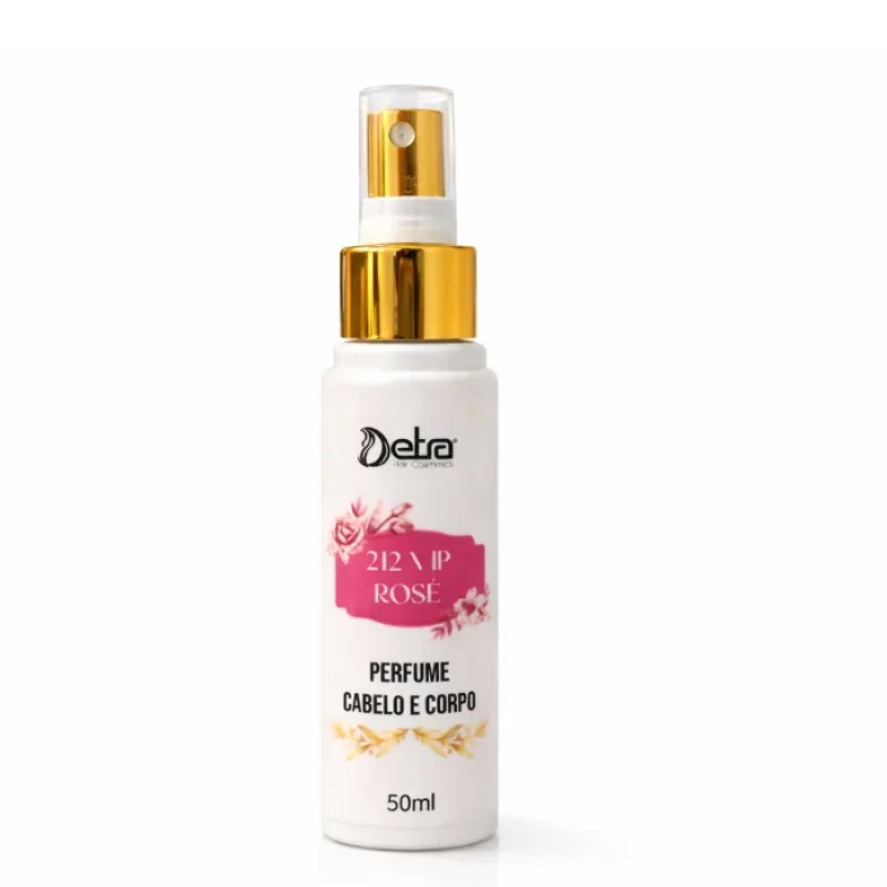 Perfume Capilar Body Splash Vip Rose Cabelo e Corpo Doce Feminino Colônia Desodorante 50ml...