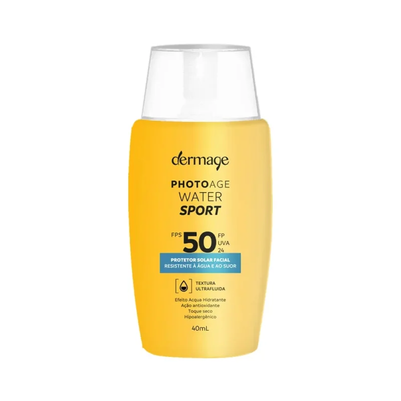 Protetor Solar Dermage FPS50 Resistente à Água e Suor Photoage Water Sport 40ml