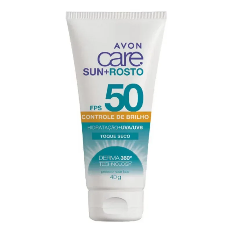 Protetor Solar Facial Avon Care FPS 50 Toque Seco Controle de Brilho 40g | Novo, Original ...