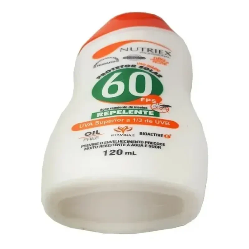 Protetor Solar Fps 60 Com Repelente Bisnaga 120ml Nutriex