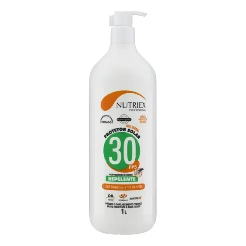Protetor Solar Nutriex Profissional Fps 30 Ação Repelente 1l