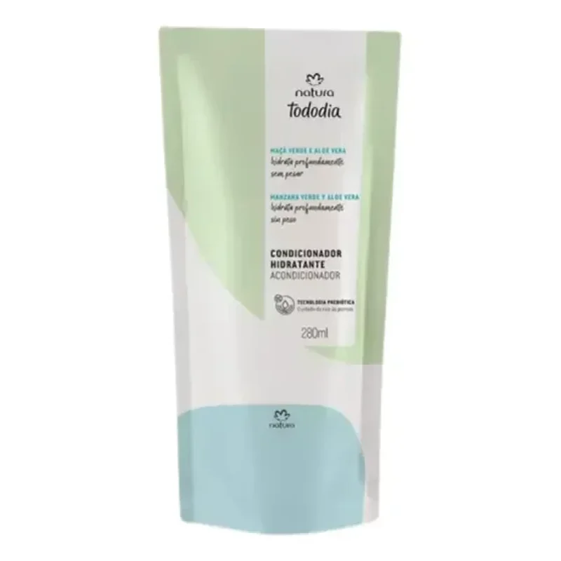 Refil Condicionador Hidratante Natura Tododia Maçã e Aloe 280 Ml