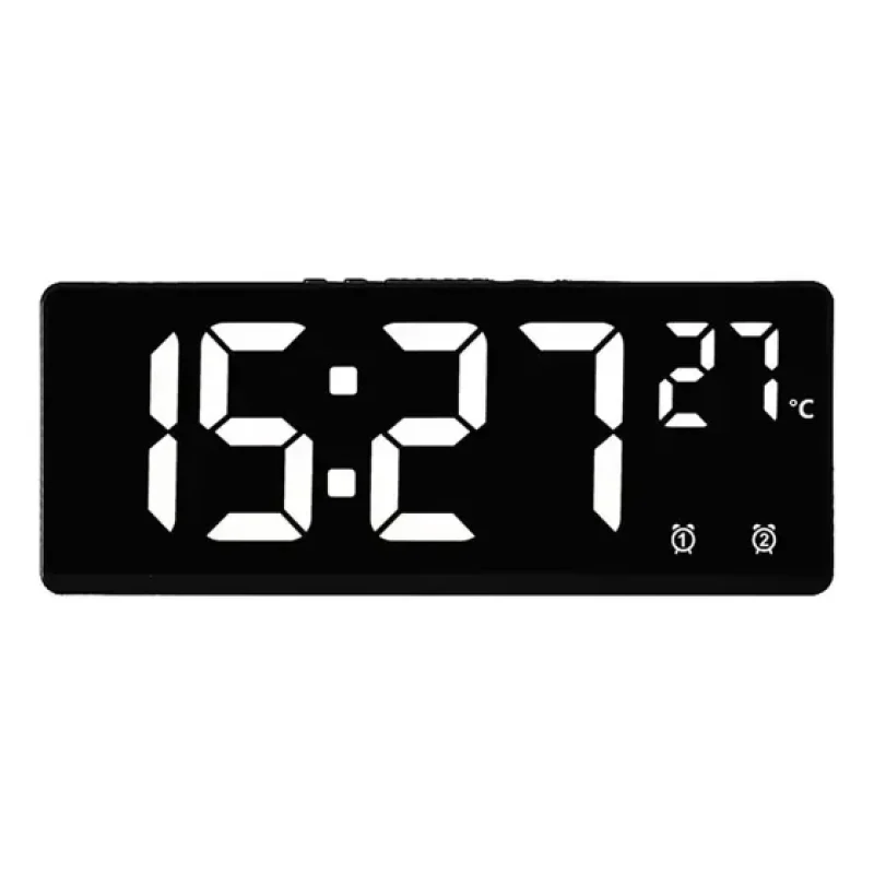 Relógio Despertador Digital De Mesa Com Hora E Temperatura
