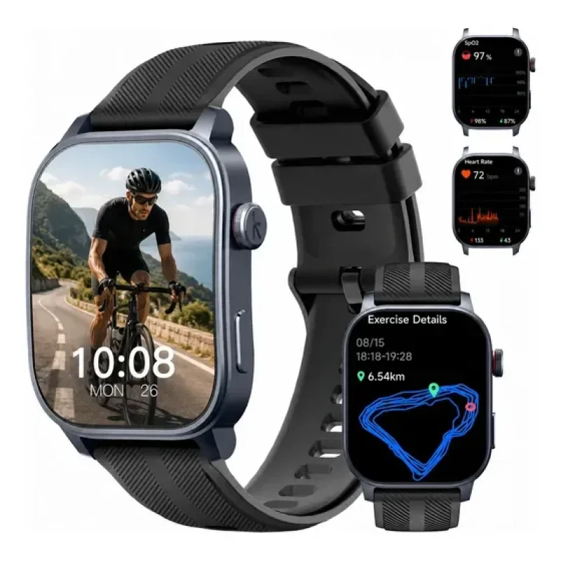 Relógio Smartwatch Masculino Gps Kieslect Ksnote 5atm Preto
