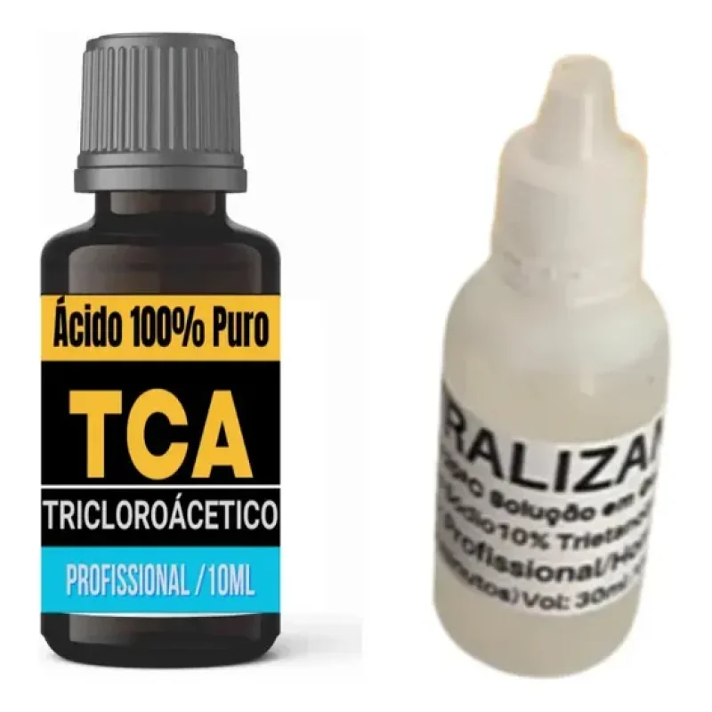 Removedor de Verrugas TCA 10ml + Neutralizante 30ml Hipoalergênico