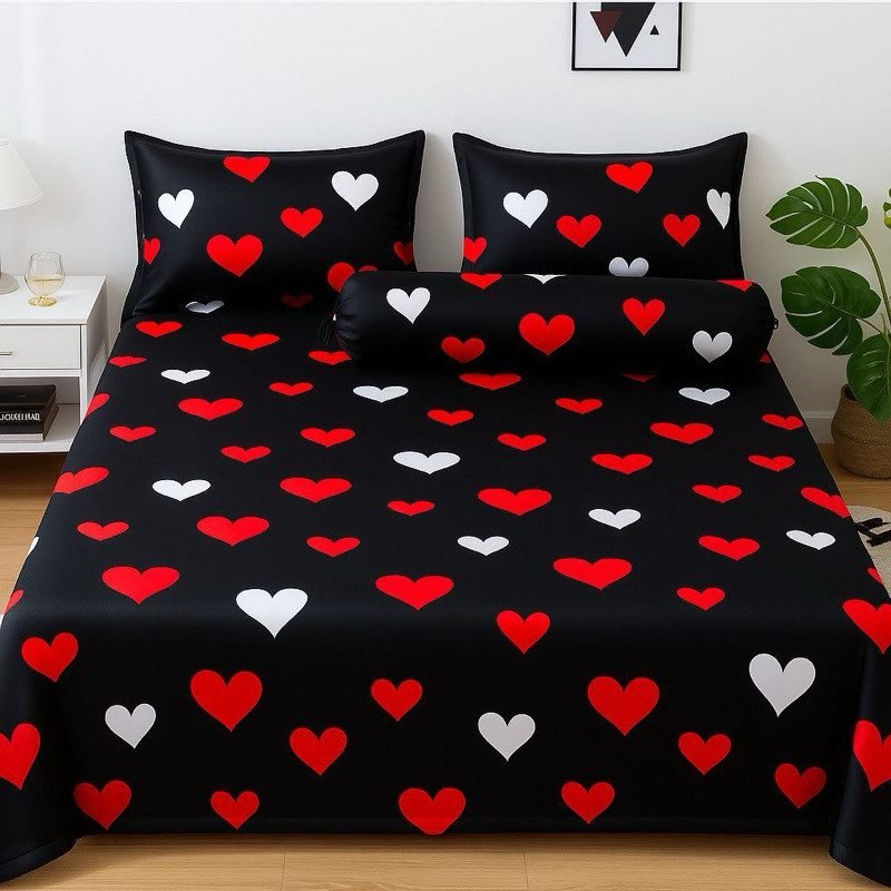 Roupa-de-Cama-Lencol-Casal-3pcssolteiro-2pcs1-fronha-Estampado-linha-premium