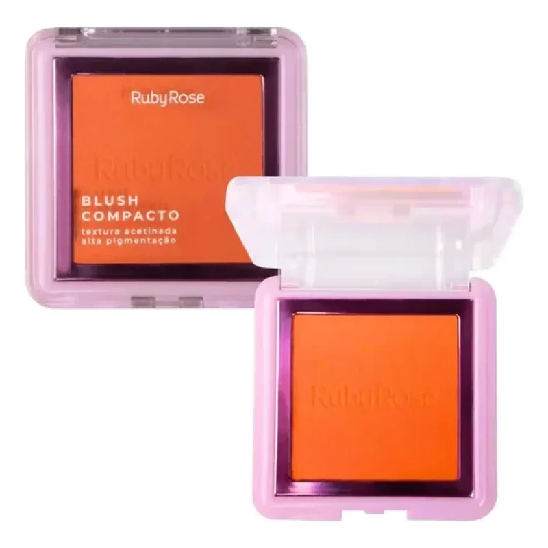 Ruby Rose blush compacto textura acetinada bl10 7.3g