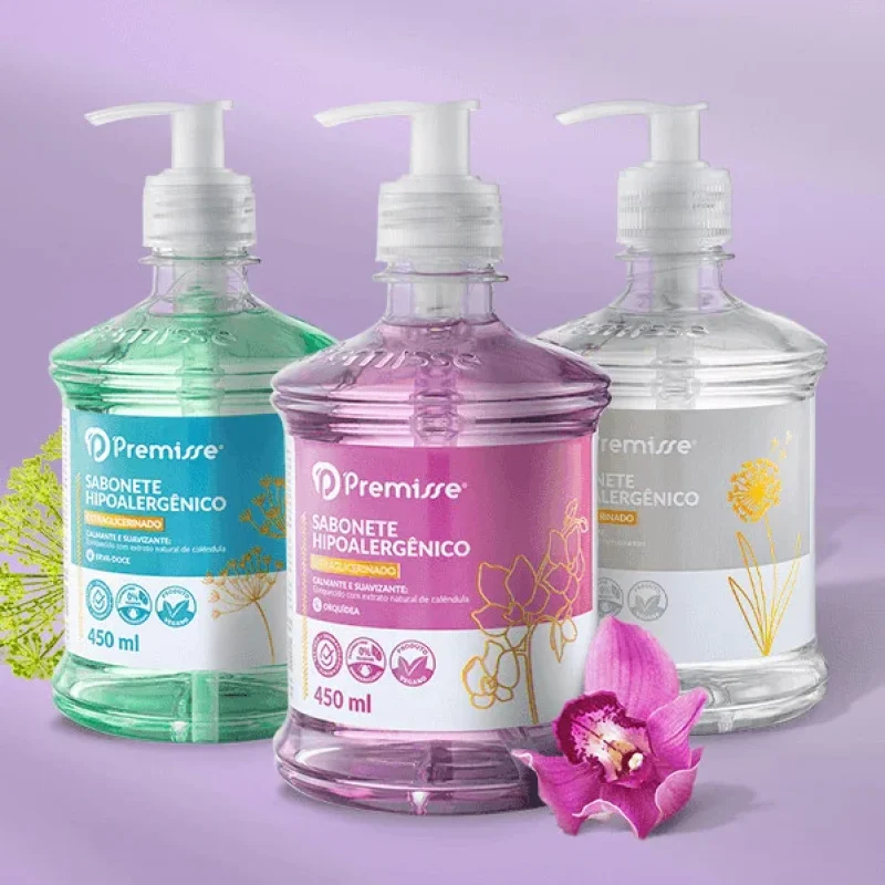 Sabonete Líquido Hipoalergênico 450ml - Premisse